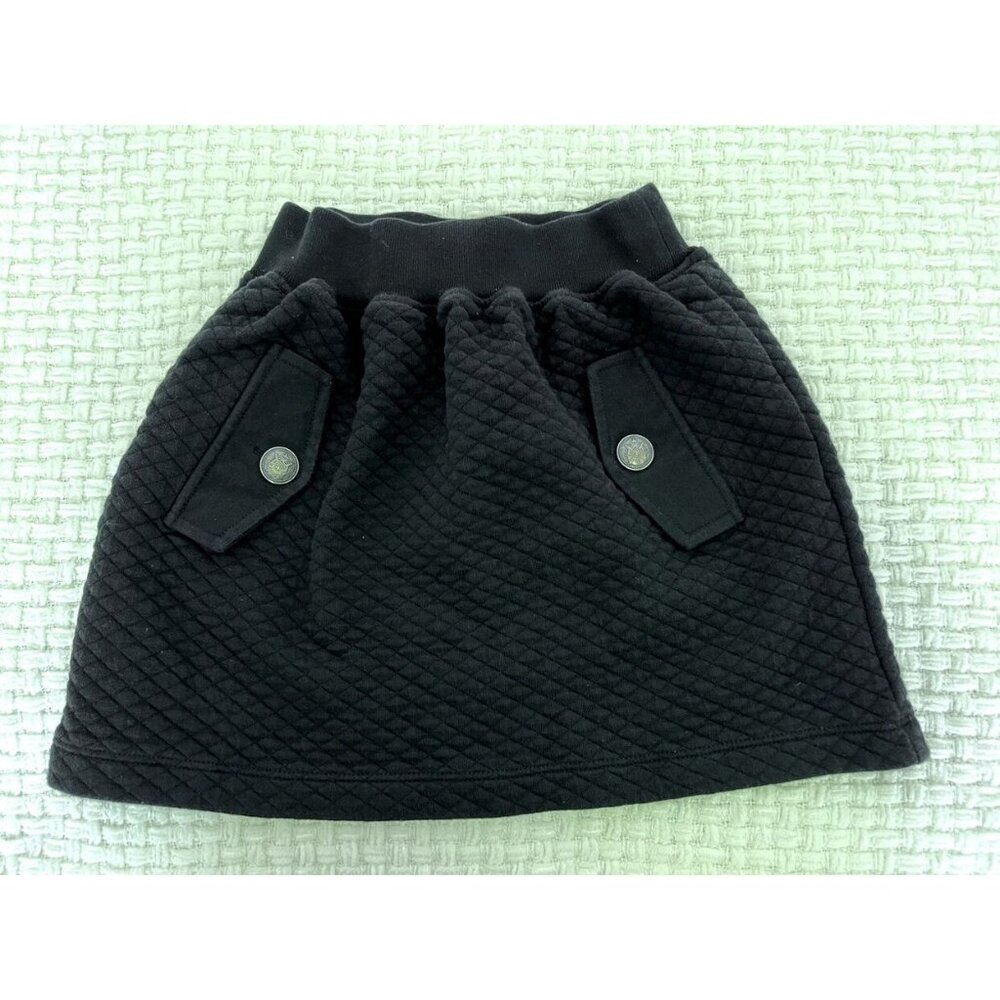 Lili Gaufrette Black Quilted Skirt